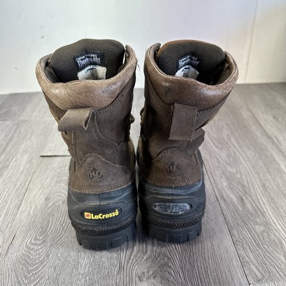 LaCrosse Leather Insulated Thermolite Winter Boots Men 6 Brown main image 9